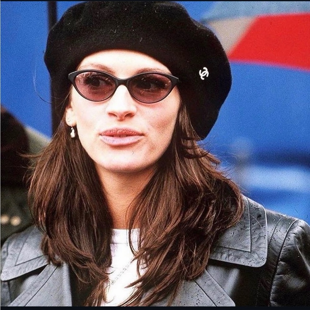 CHANEL Black Wool Beret